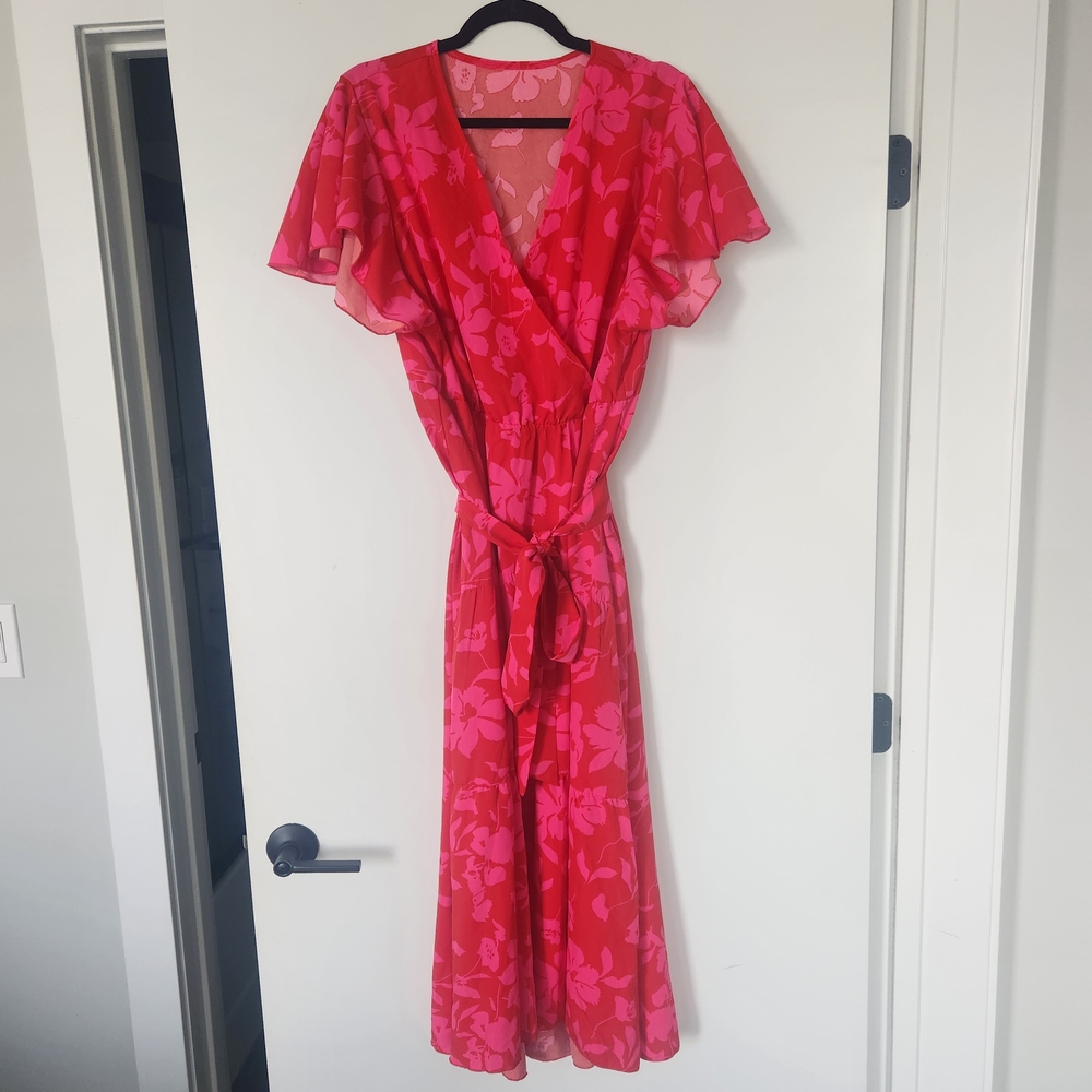 SHEIN Curve Red and Pink Garment